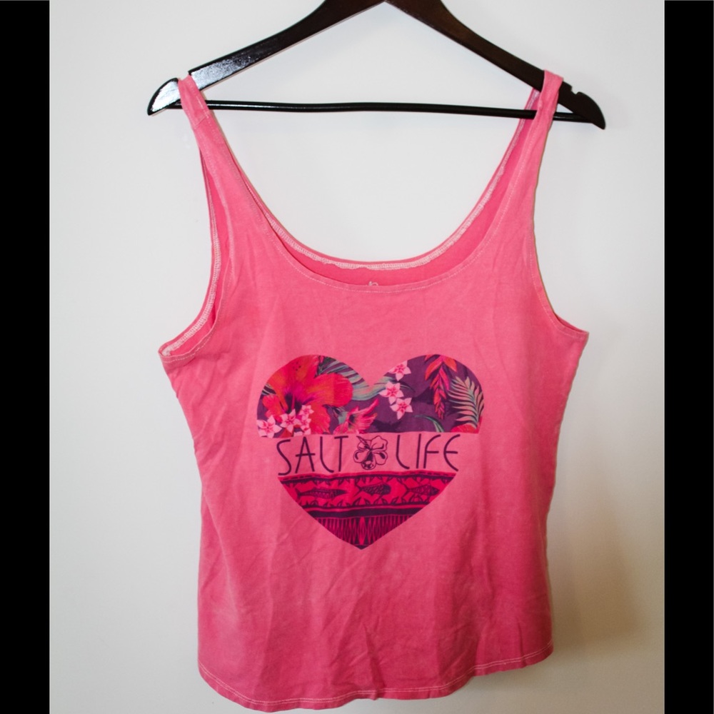 pink salt life tank.